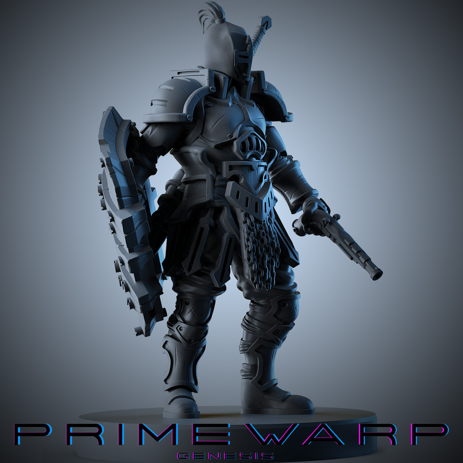 Primewarp: Genesis boardgame miniatures - Knight 
