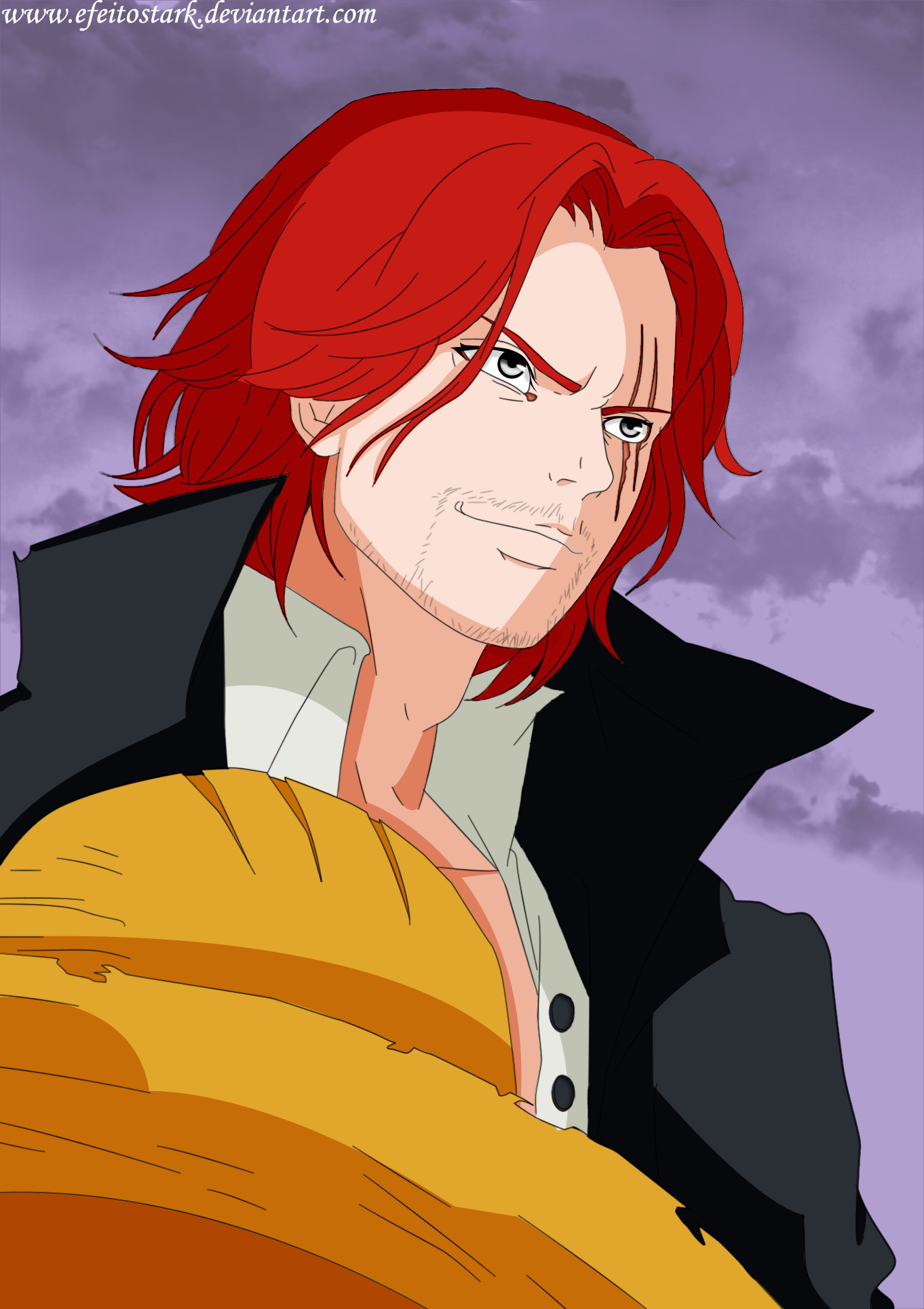 Poster One Piece Red Hair Pirates 38x52cm