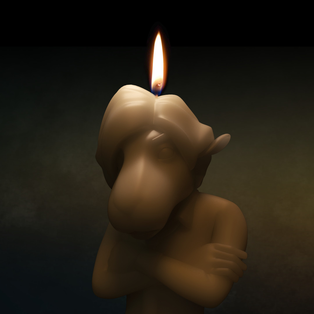 Sheep candle