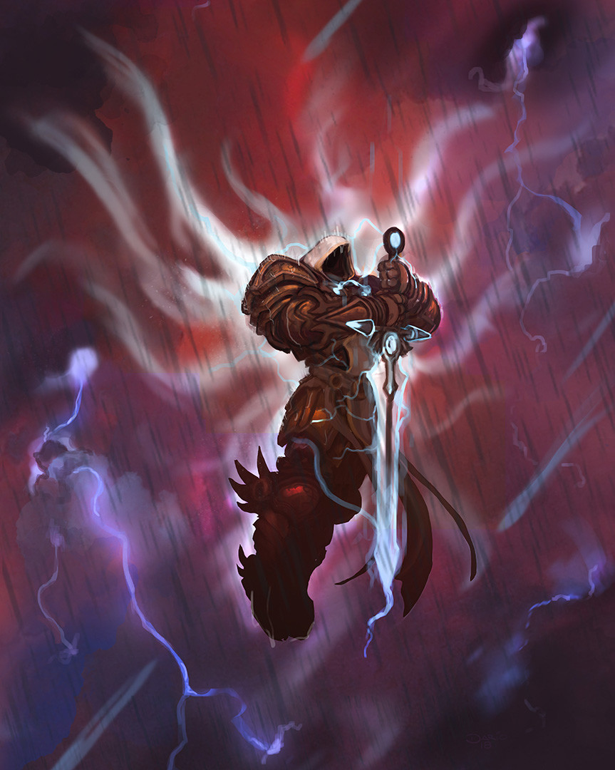 Artstation Tyrael Dario Martinez,Contoh Gambar Perspektif Pemandangan Alam Yang Mudah Digambar