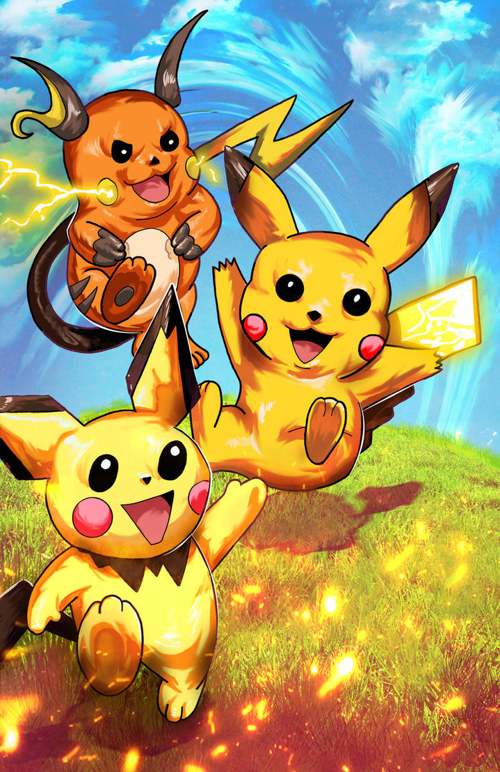 ArtStation - pikachu evolution