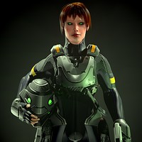 artstation female cyberpunk armour ue4 jacob klobucar female cyberpunk armour ue4