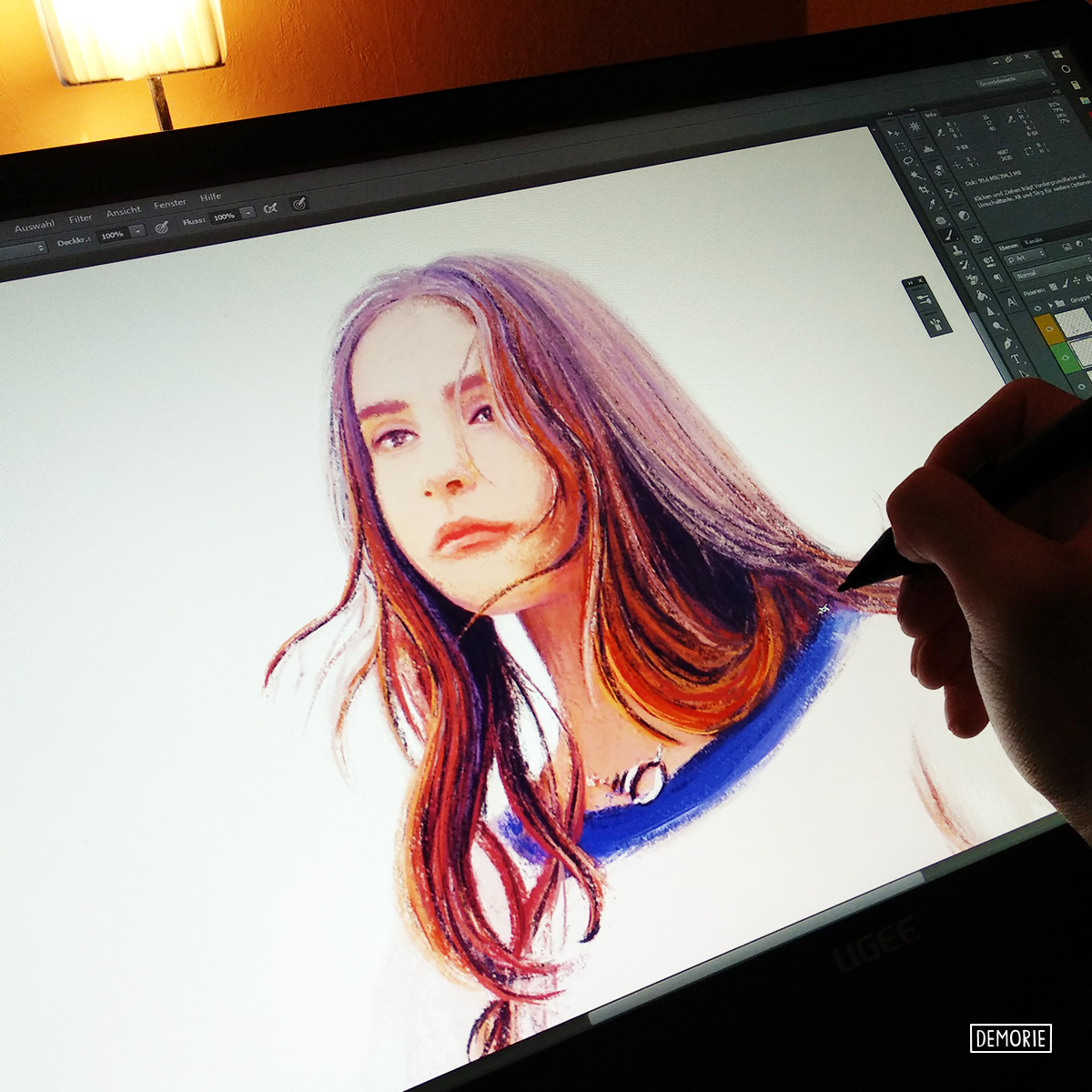 Demorie Claire Cottrill Clairo Portrait Drawing