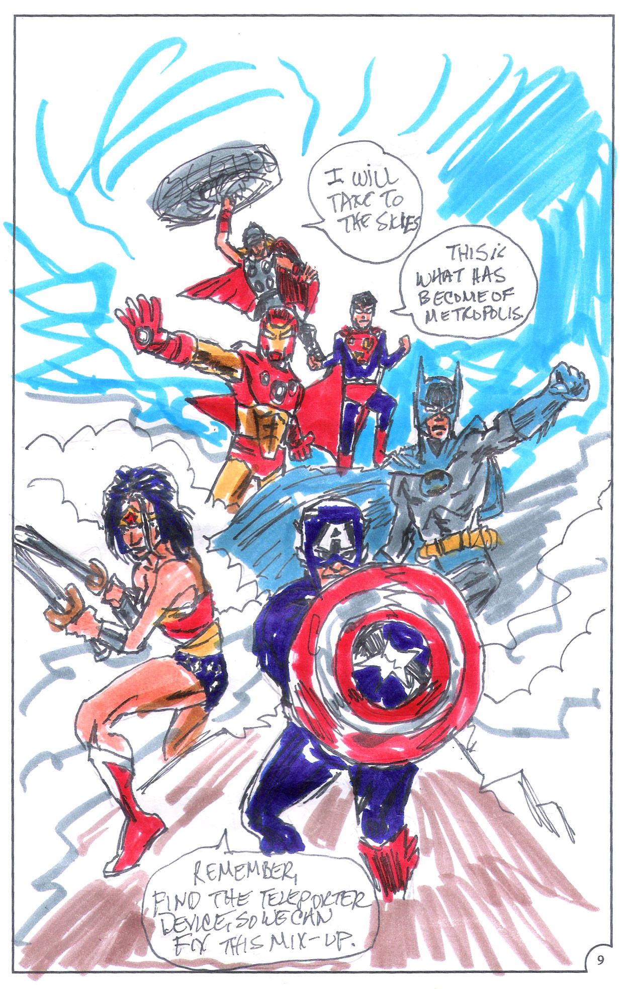 Jos Luis Rodrigues ultimate justice page marvel dc fanfiction