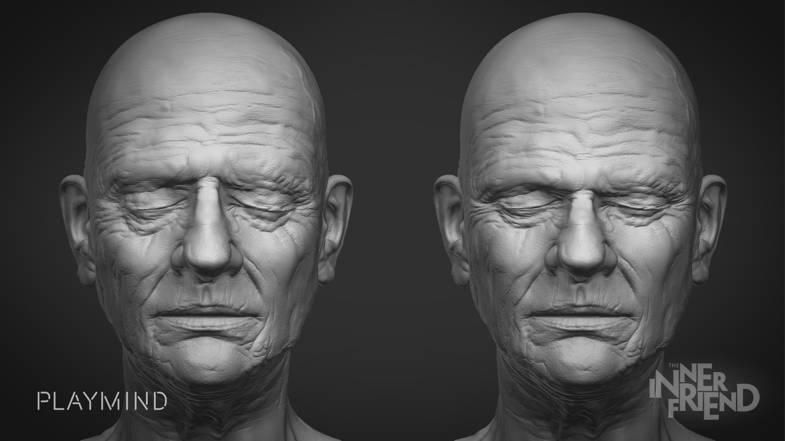 This character is used in a cutscene and the animator and I weren't sure if it was best to make blend shapes or to make a facial rig, so I made some blendshapes with the layers inside zbrush to test it.