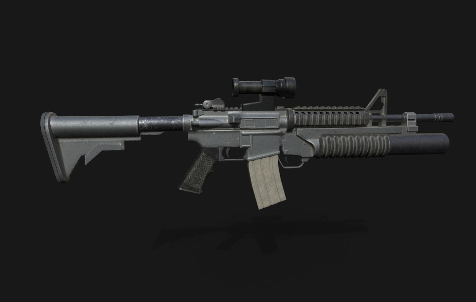 ArtStation WIP M4 Carbine 3d Model ArtStation WIP M4 Carbine 3d Model
