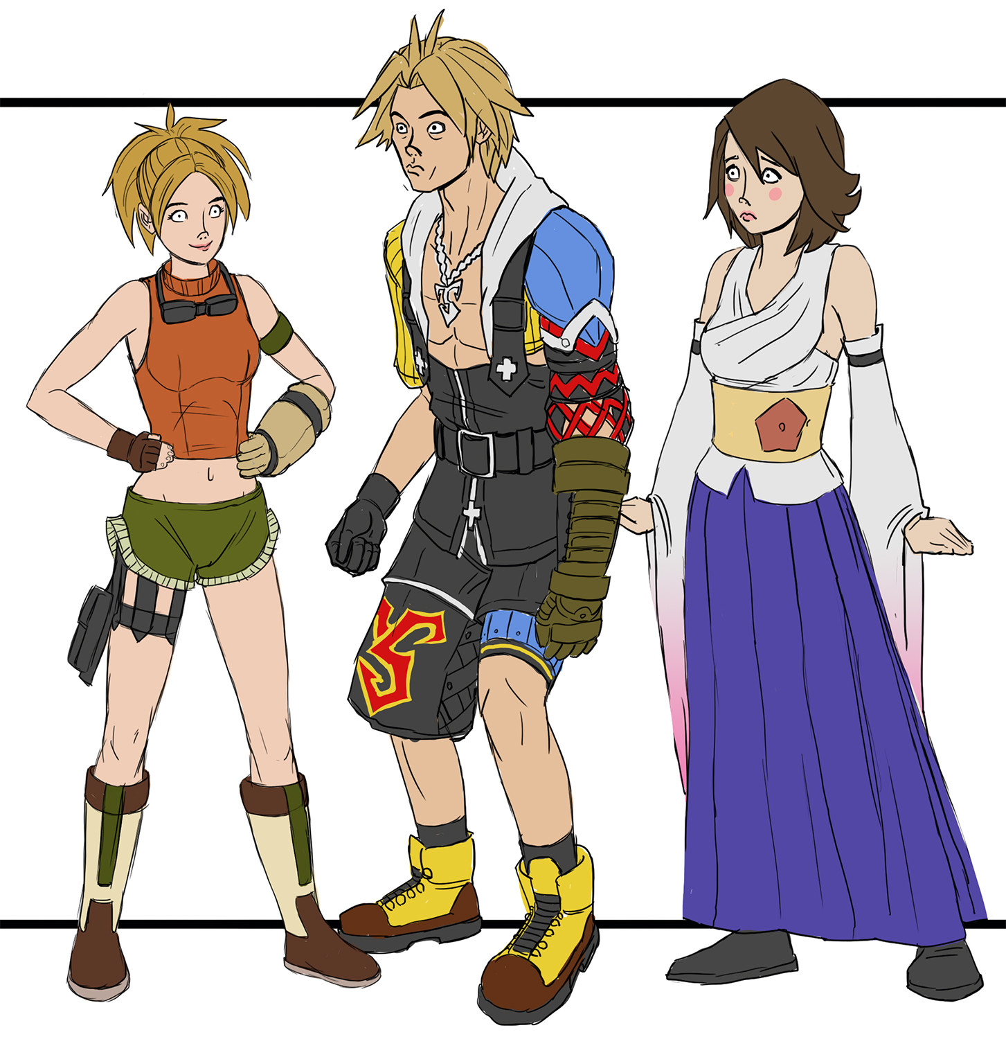 Artstation Final Fantasy X Toons Dave Cavedraws
