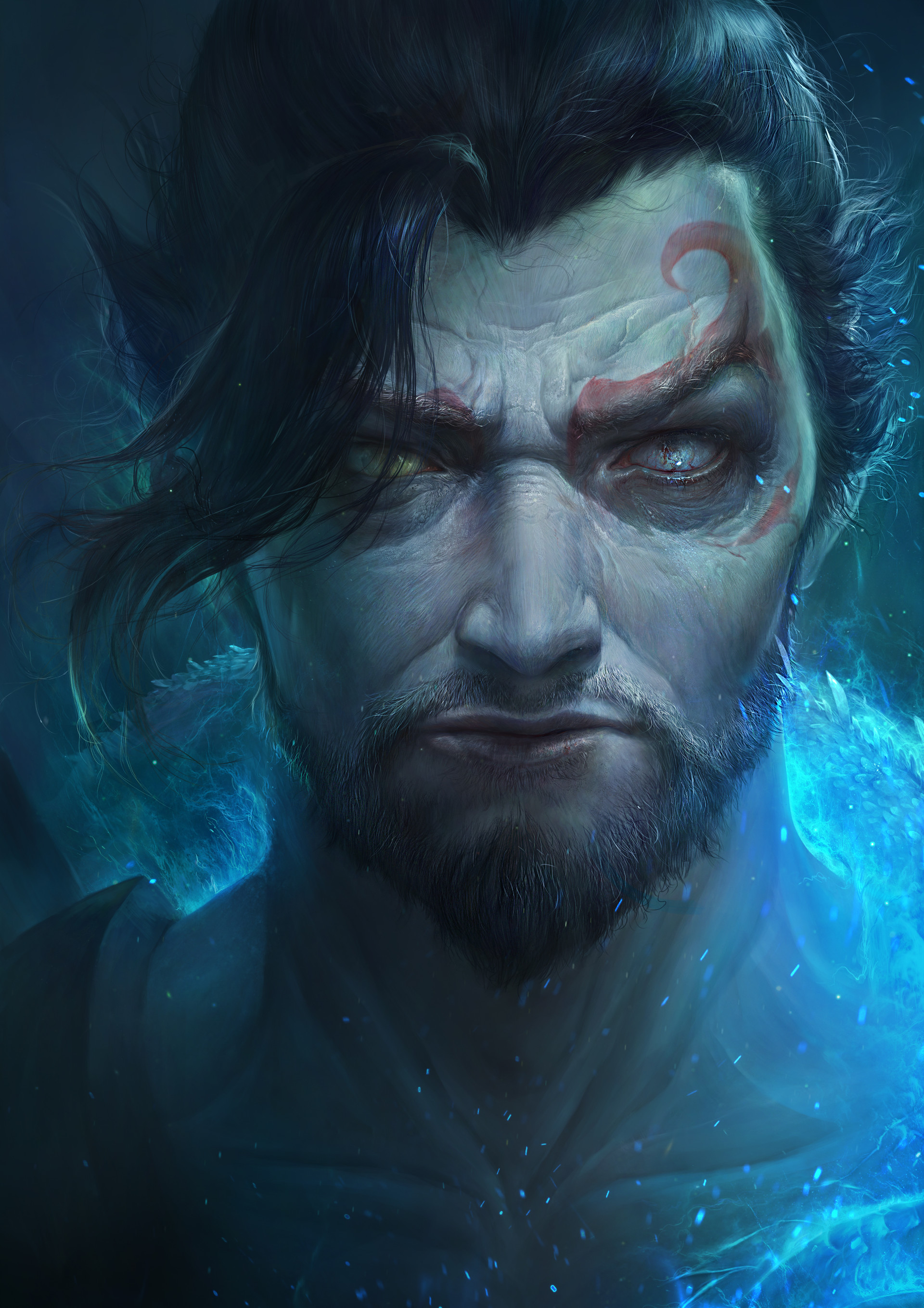 Artstation Overwatch Fan Art Demon Hanzo Joo Yann Ang