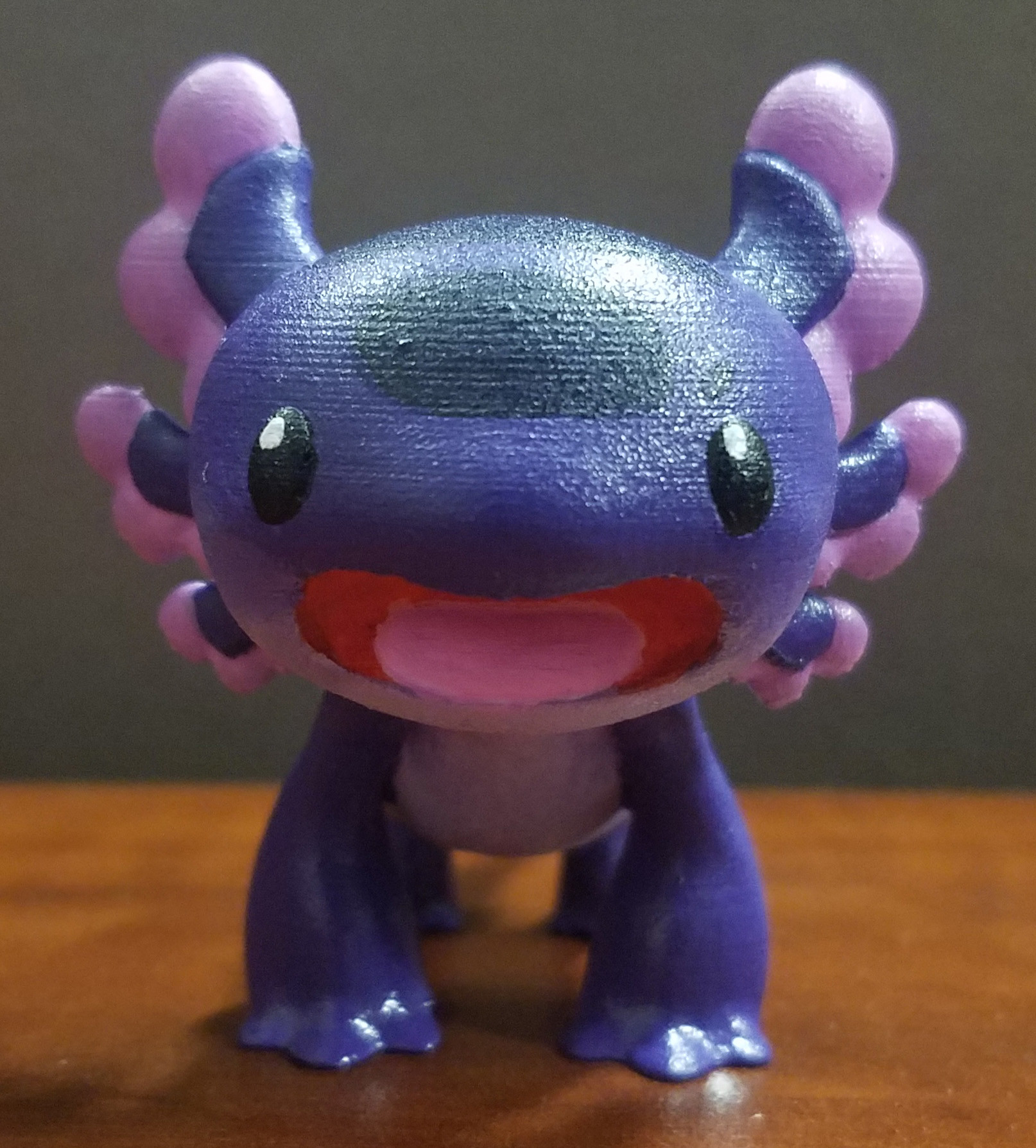 Artstation 3d printed artsy axolotl