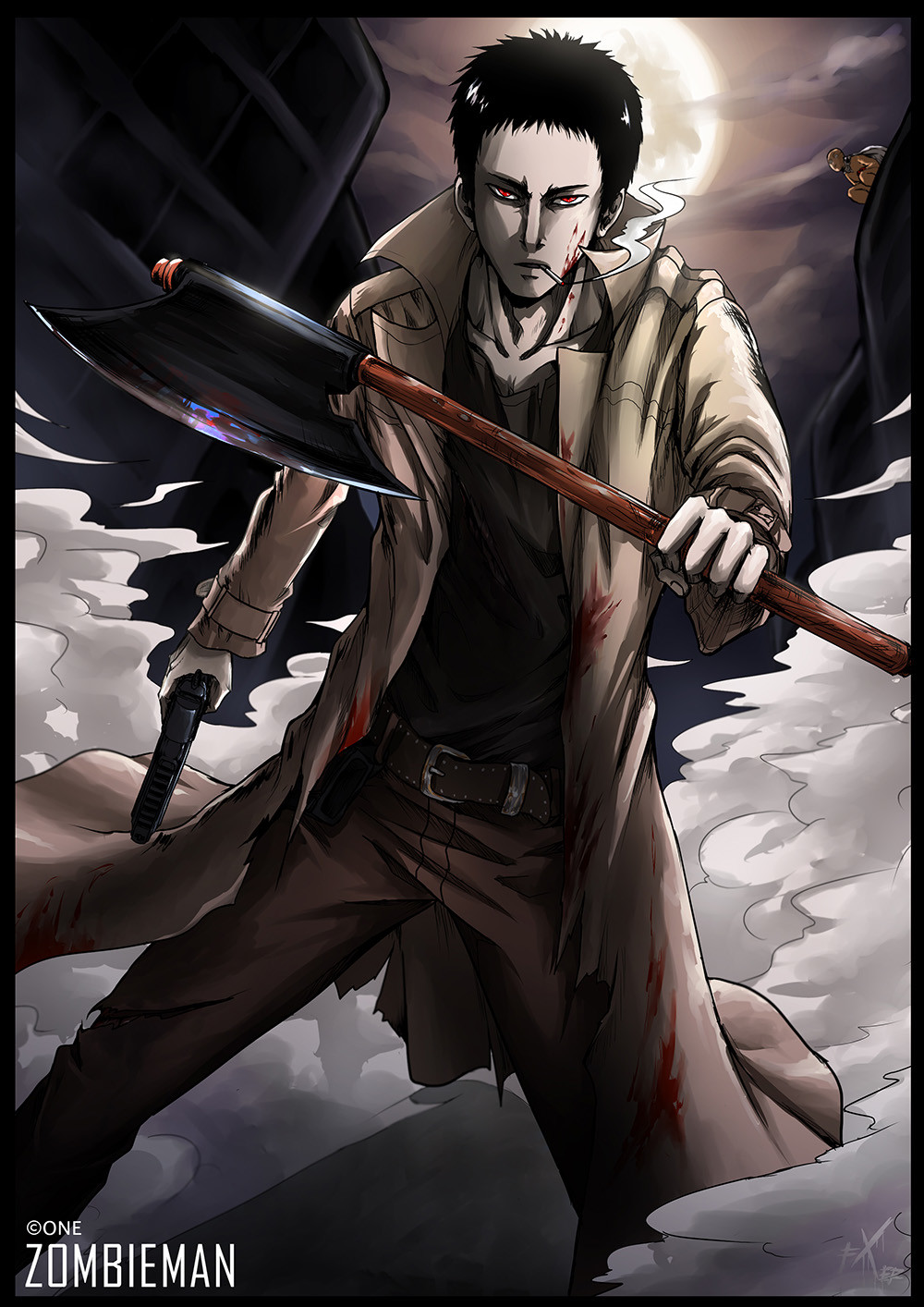 ArtStation One Punch Man Zombieman fanart