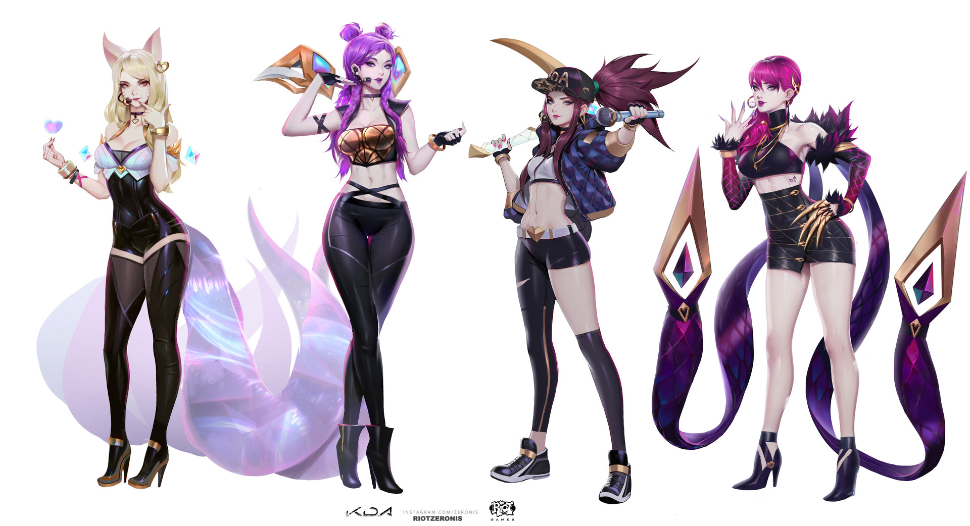 Artstation K Da Official Concept Art From League Of Legends Zeronis