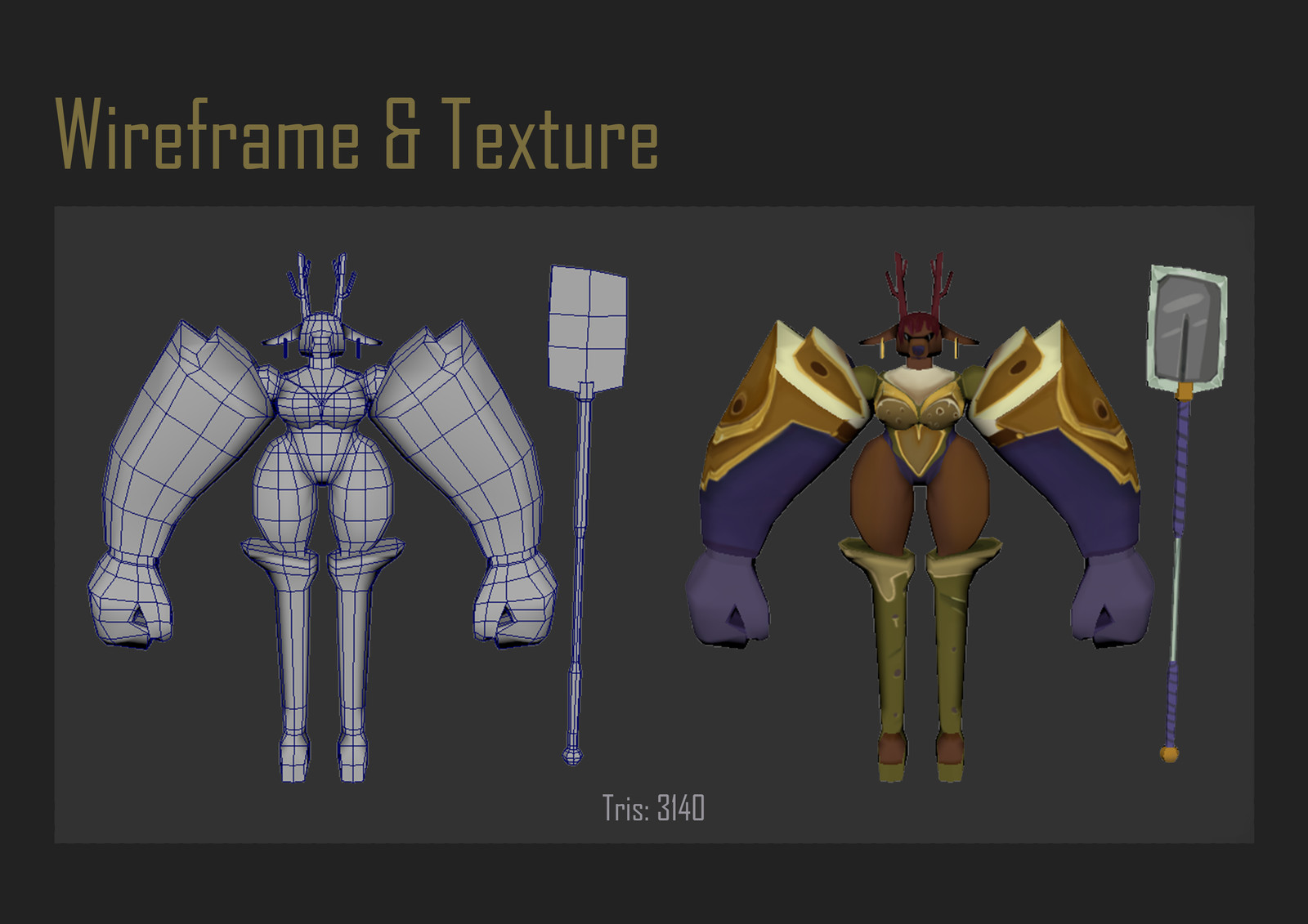 3D model according to concept art. Textured by Allen Jay Roland