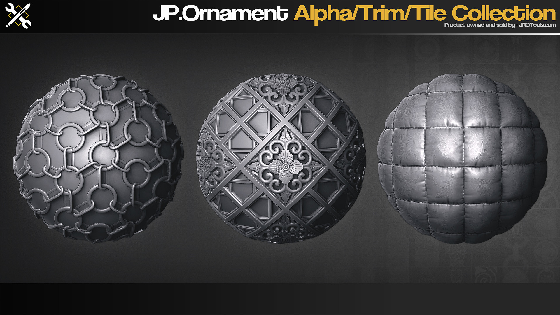 JROTools - Tools for 3D artists - JP.Ornament Alpha/Trim/Tile ...
