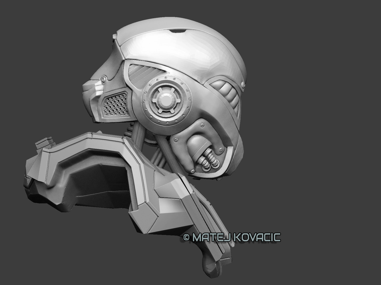 Sci-Fi Helmet RX 51 ZBrush
