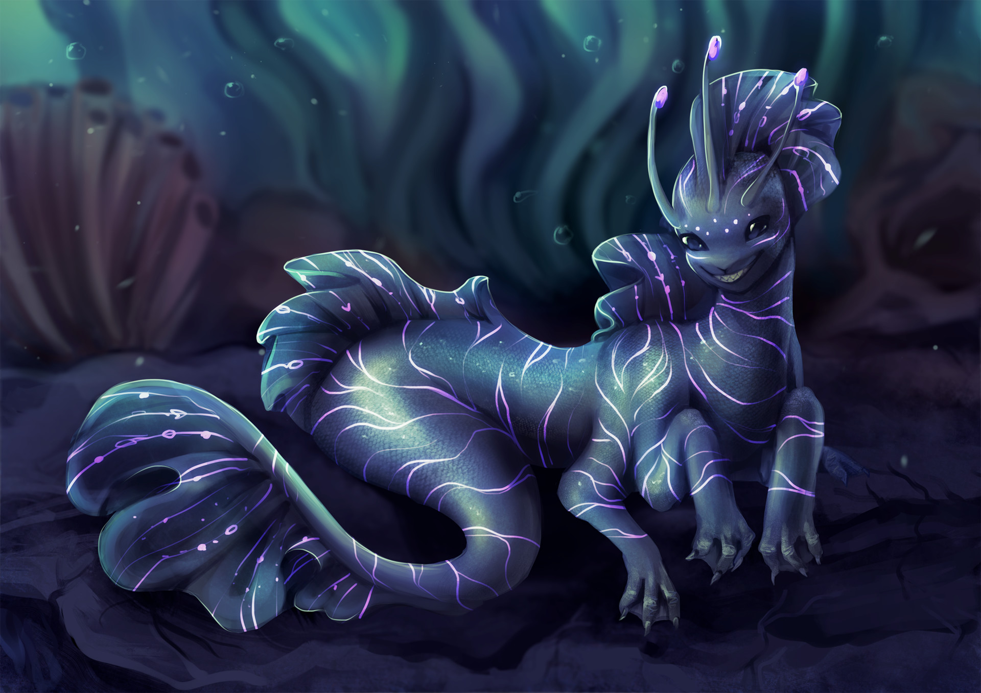 Artstation Creature Design Ocean Alien Chloe Forrest