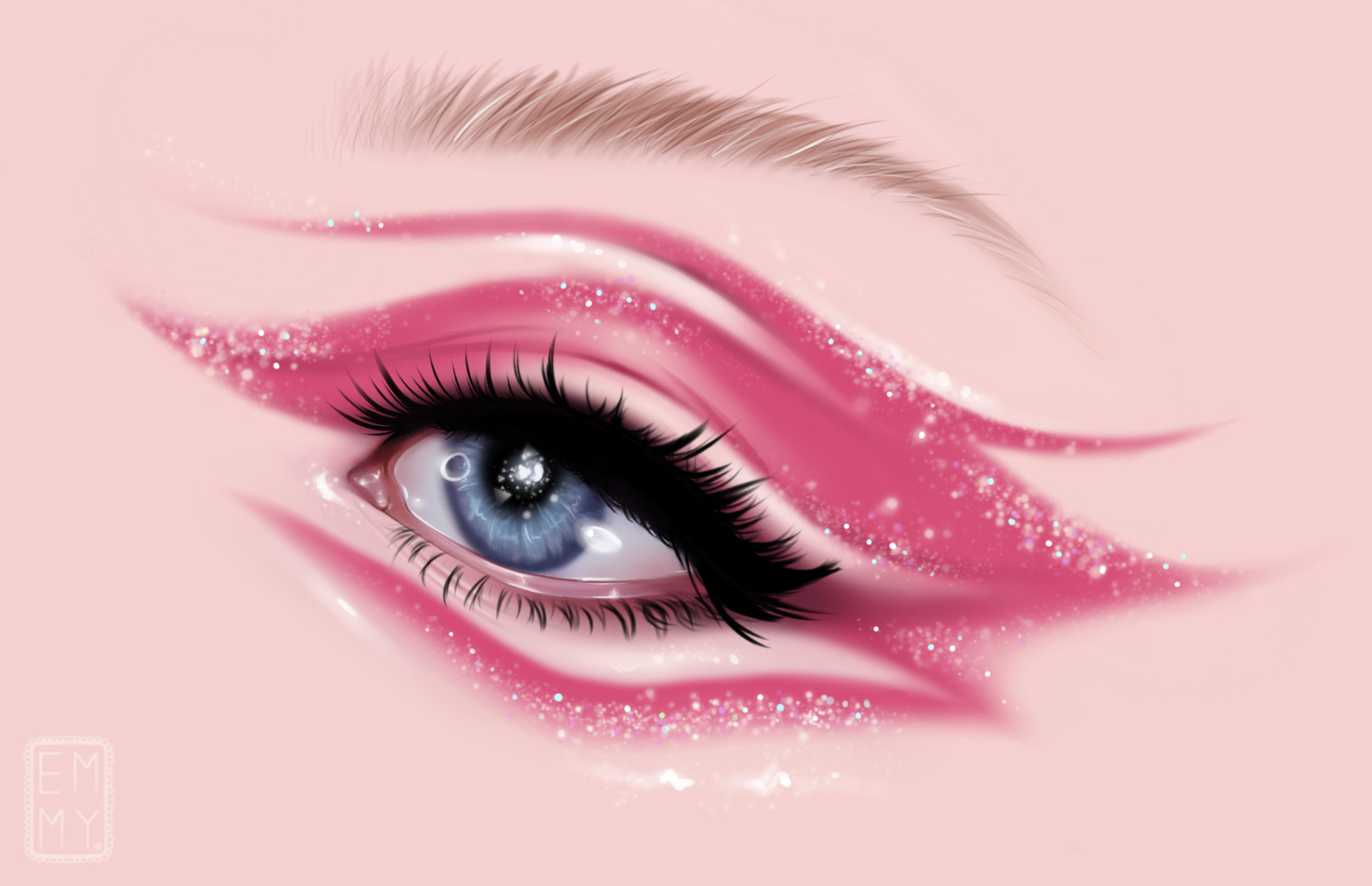 ArtStation - Pink Supreme - Eye Study