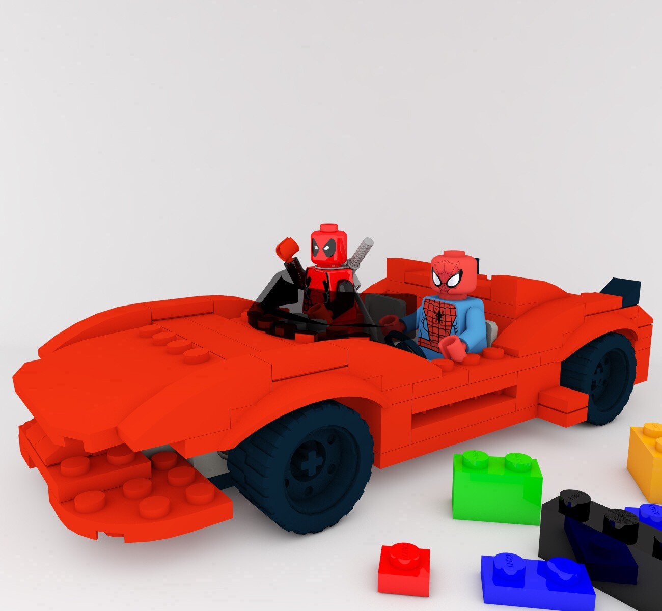 ArtStation - Spiderman & Deadpool Lego