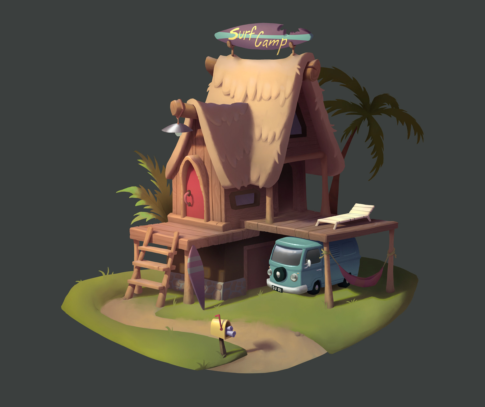 Artstation Surf Camp Viktor Divavin