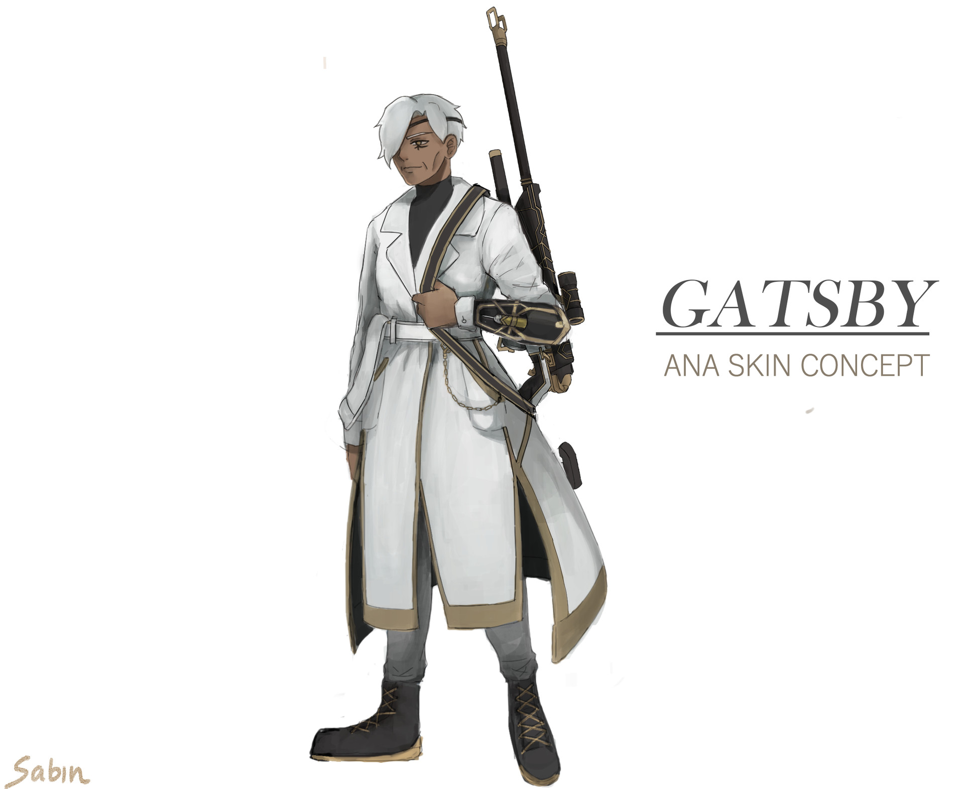 Artstation Ana Overwatch Skin Concept Gatsby Sabin C