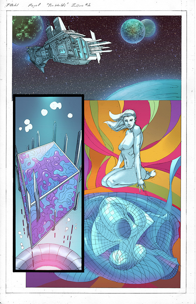 Color Preview - " Two Worlds " Issue 1