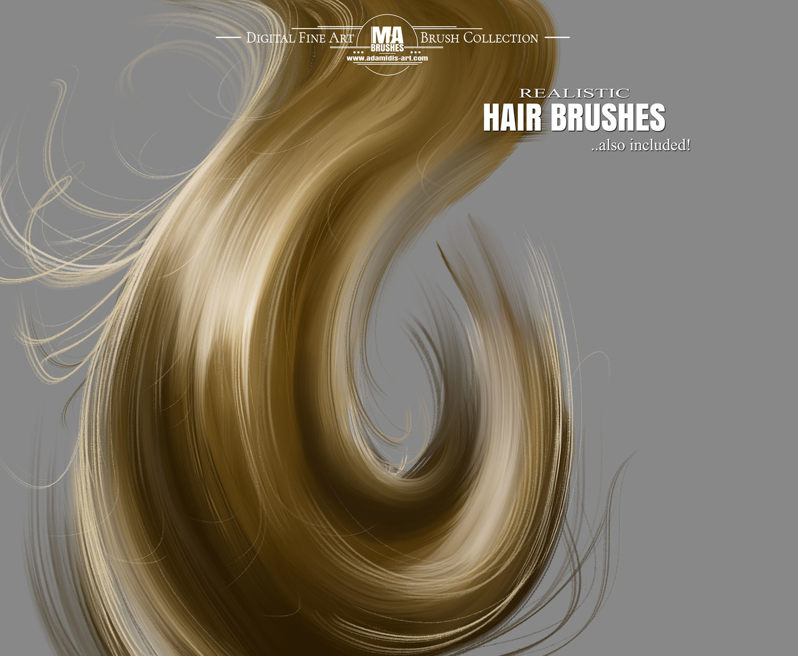 Use the MA-Brushes to create AMAZING HAIR