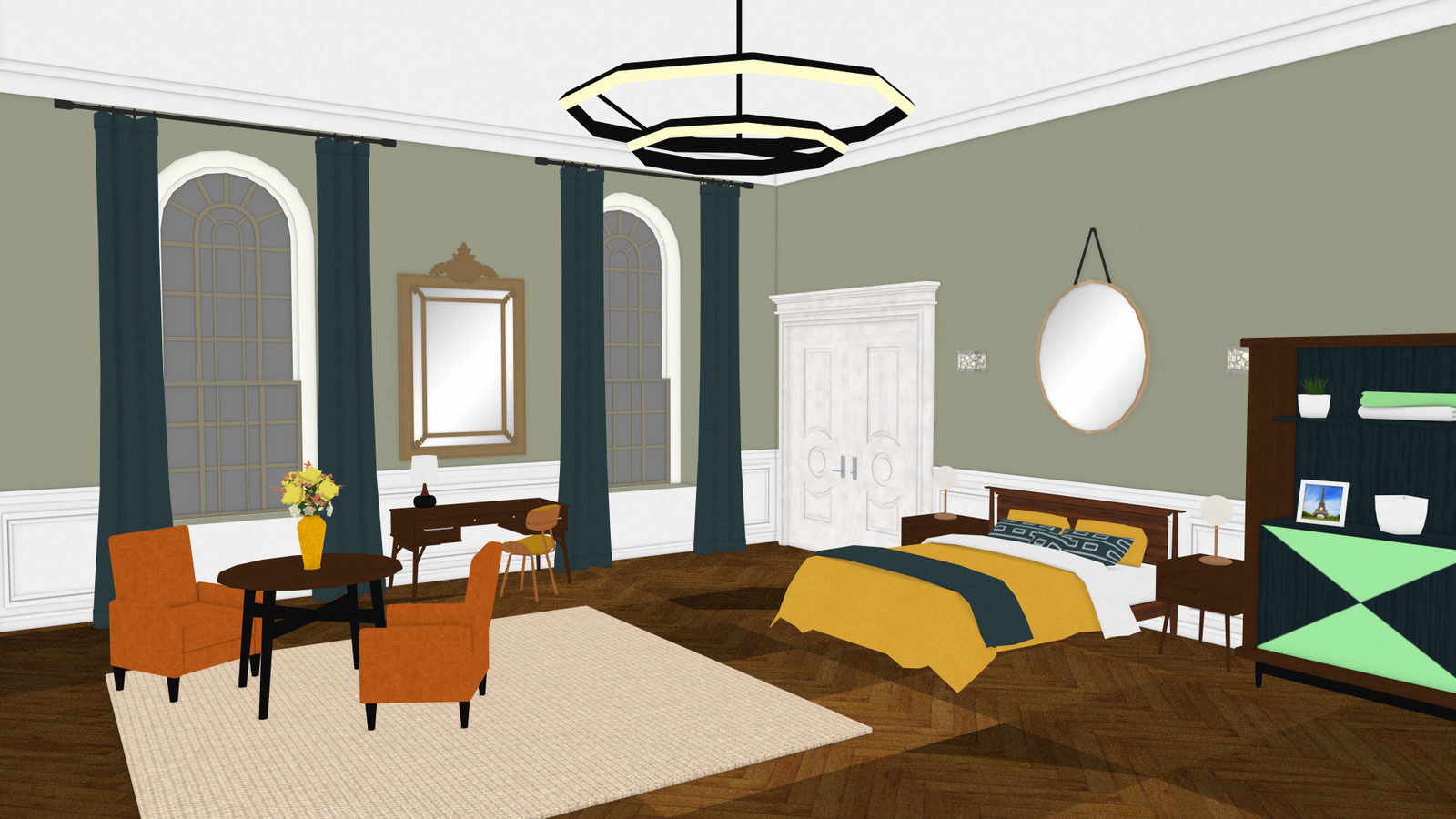 Bedroom Paris Version 3 / Maya 