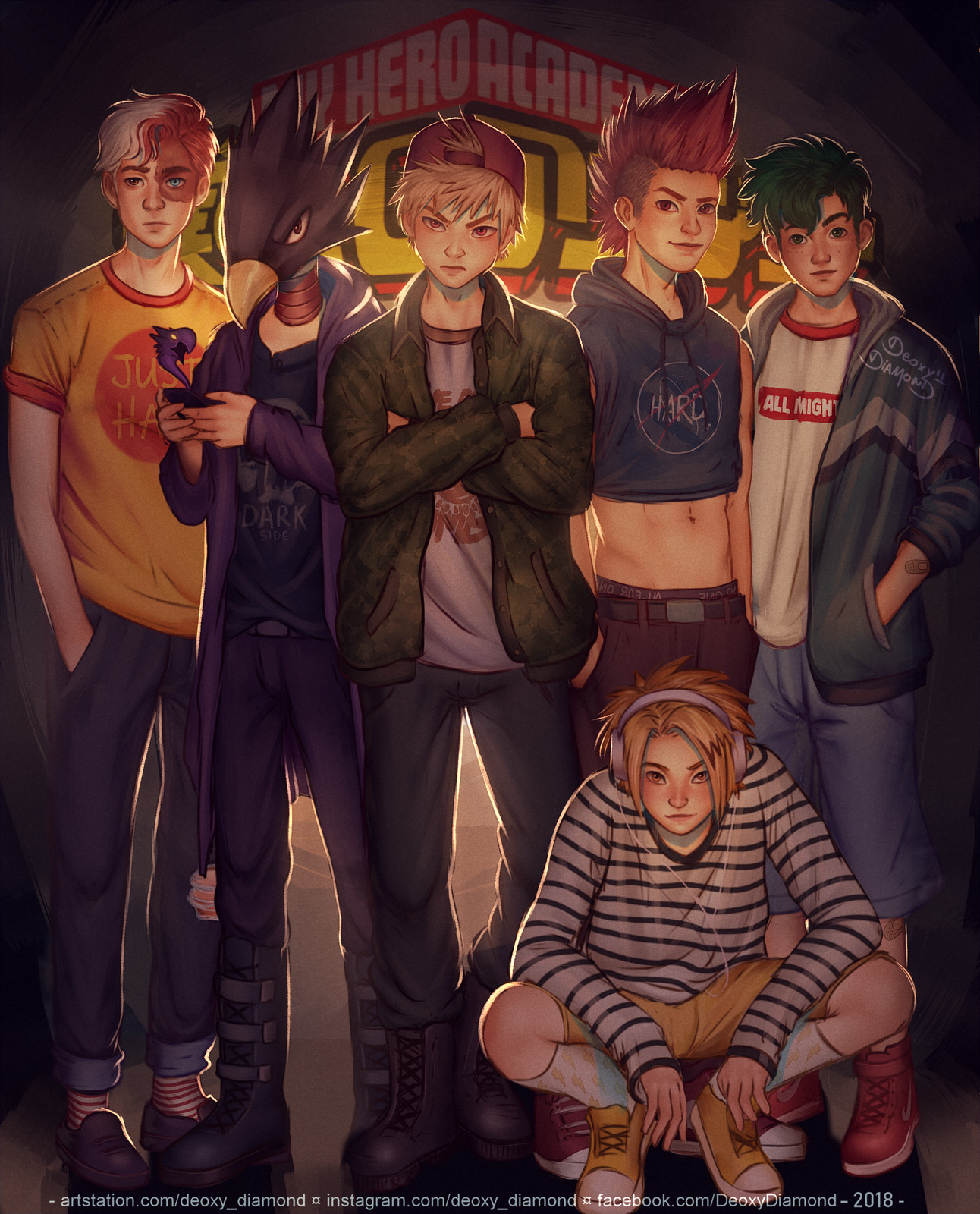 Artstation Boku No Hero Academia Guys Casual Clothes Deoxy Diamond