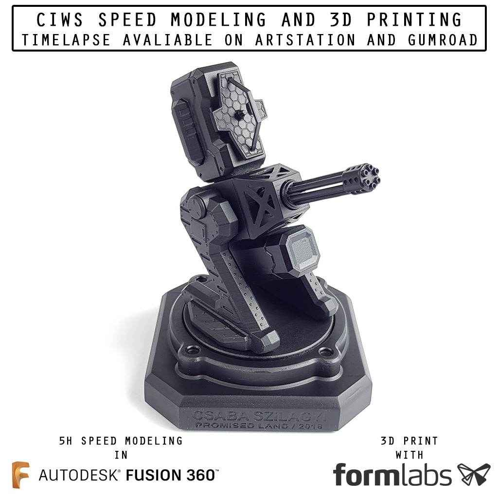 Artstation Ciws Speed Modeling In Fusion 360 And 3d Printing