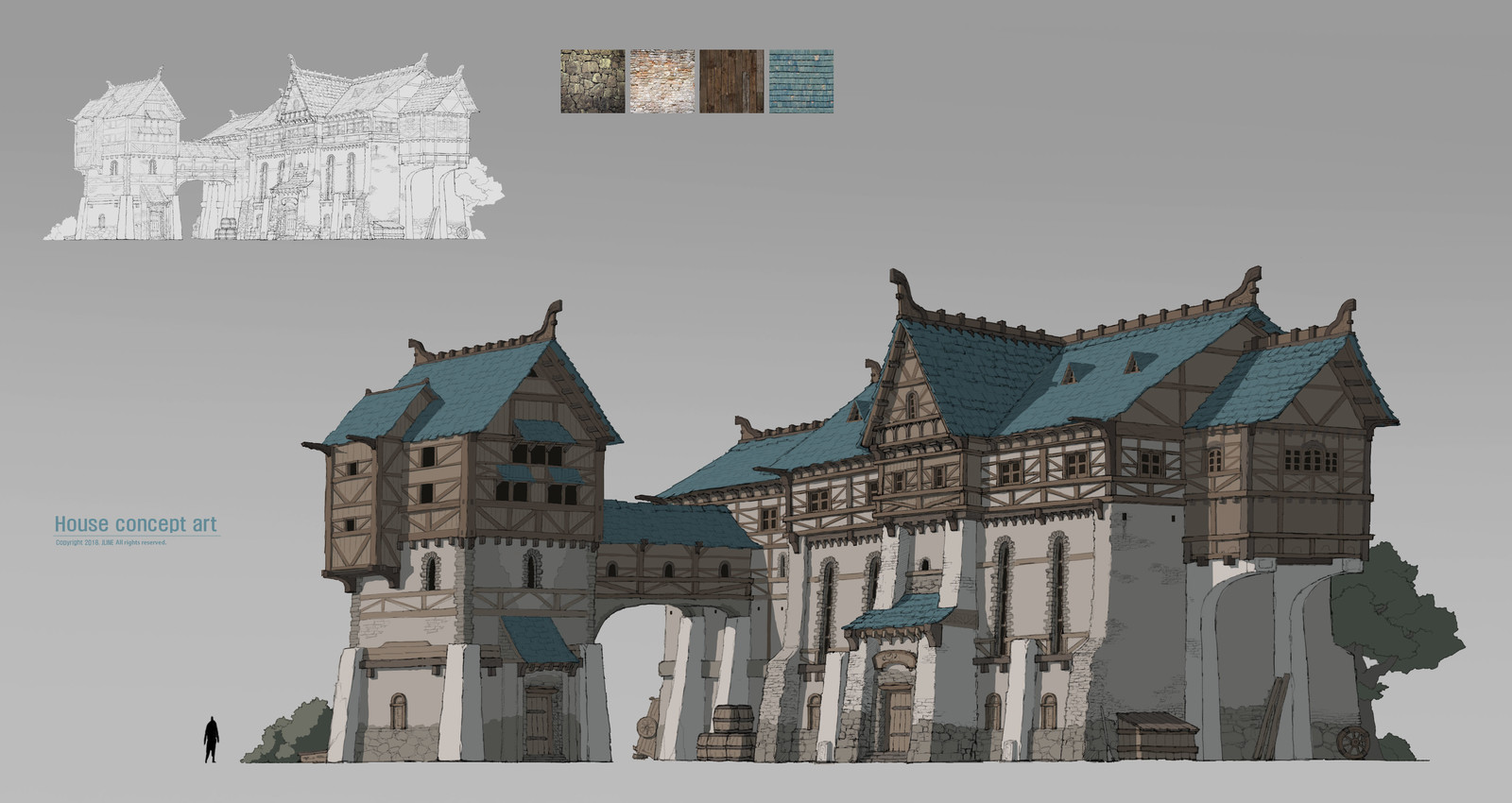 Artstation House Concept Art J Line,Phytech M Sdn Bhd