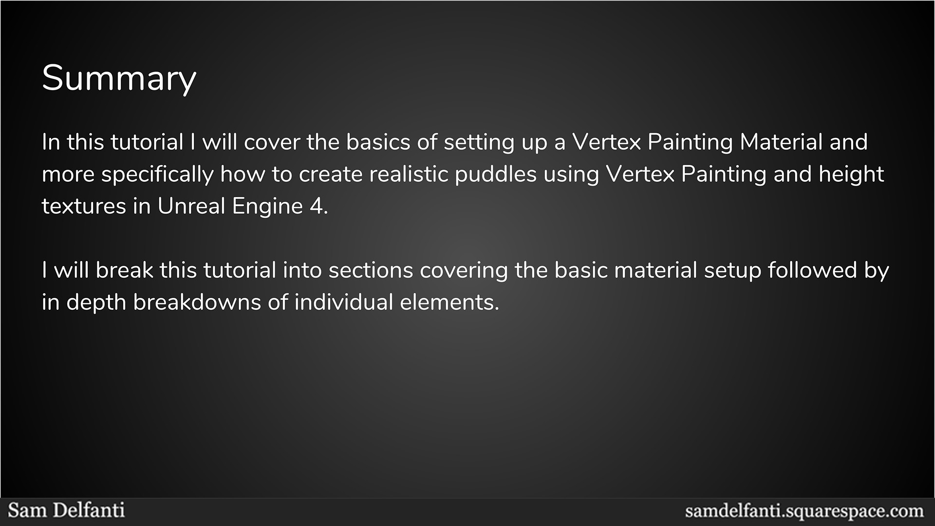 Artstation Unreal Engine 4 Tutorial Vertex Painting Material