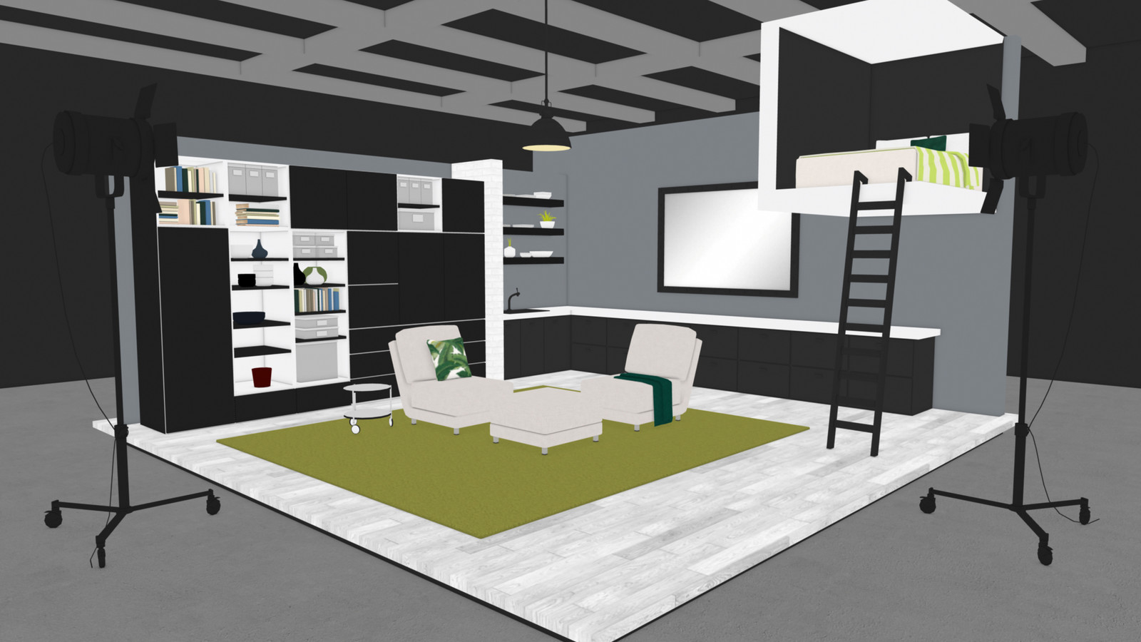 Showroom Apartment Version 1 / Maya 