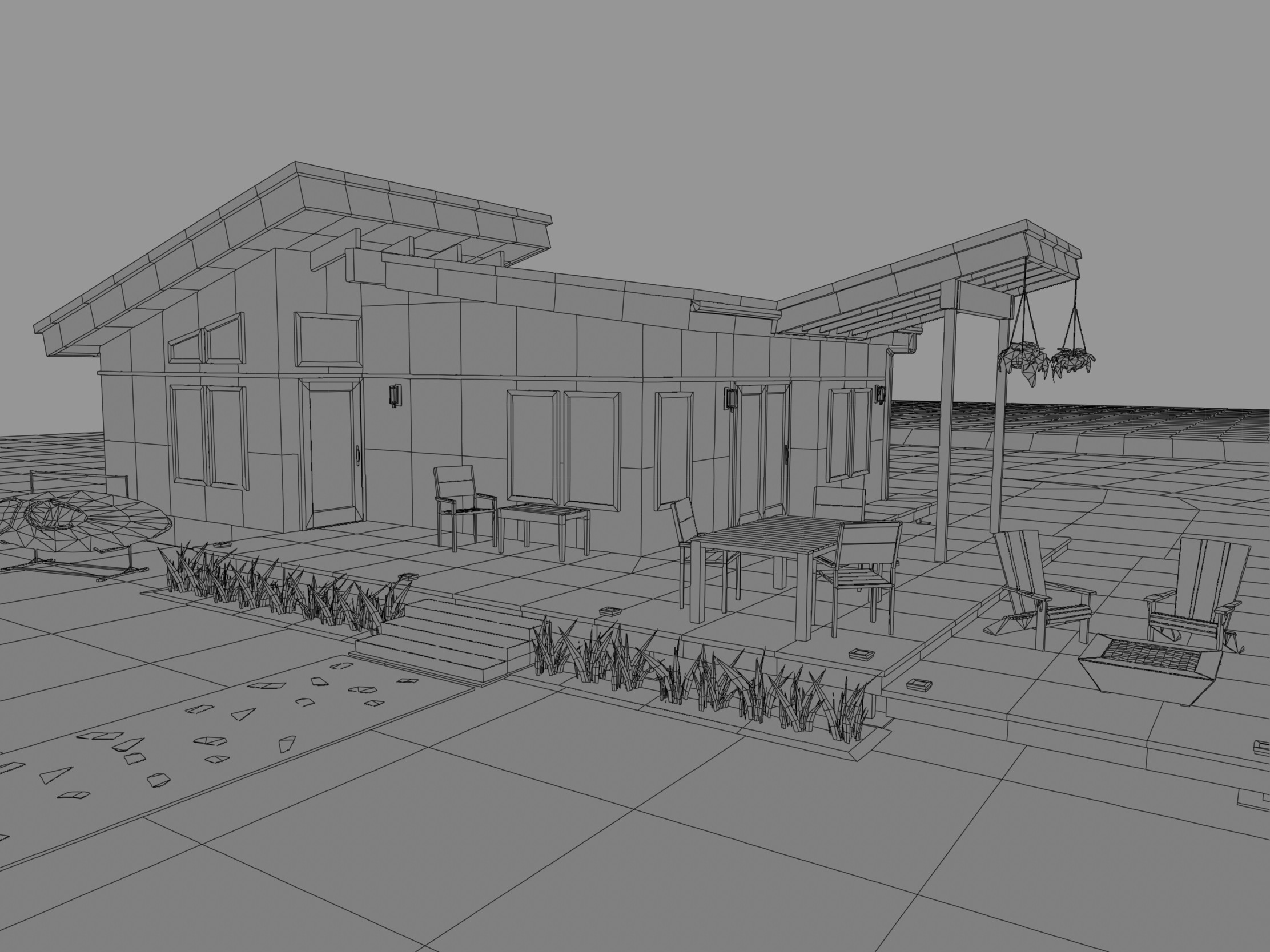 Exterior Riverfront House Version 2 / Maya