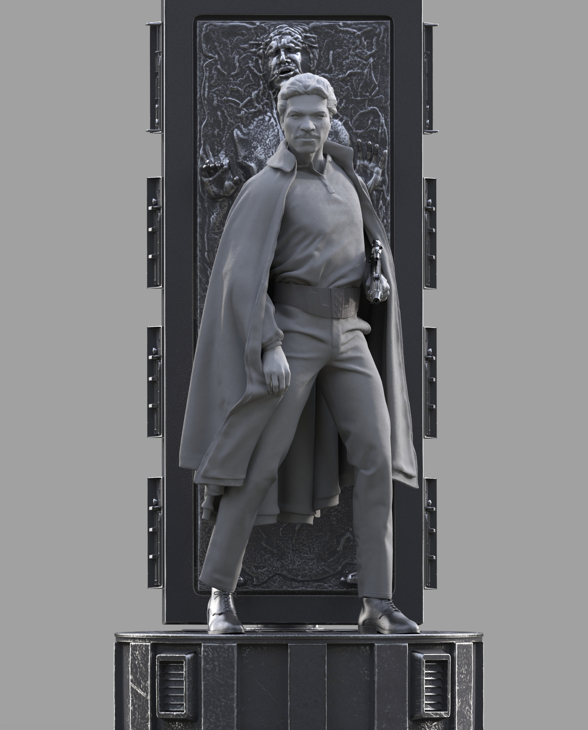 Pawel Lech Kwasowski Lando Calrissian And Han Solo In Carbonite 9794