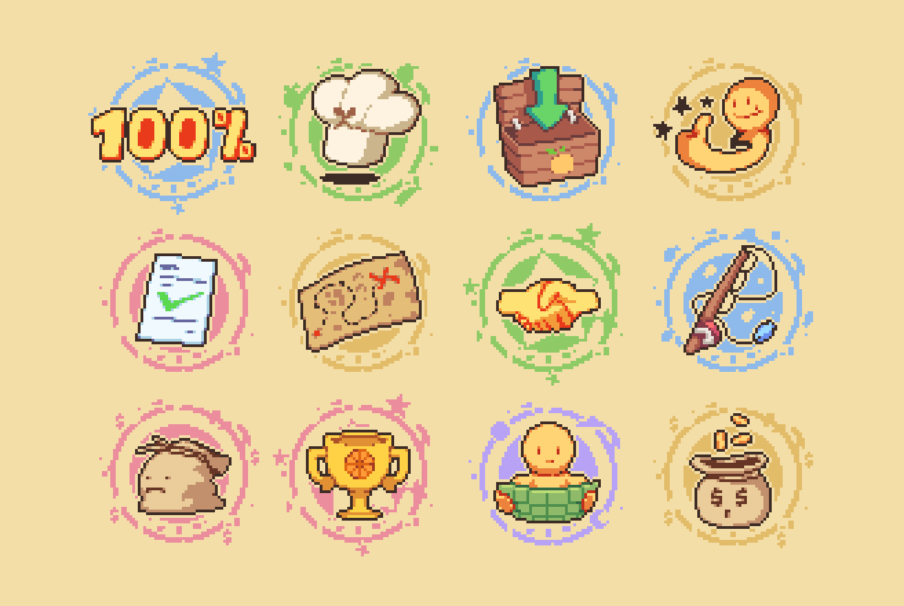 You can complete various tasks in the game and earn stamps!