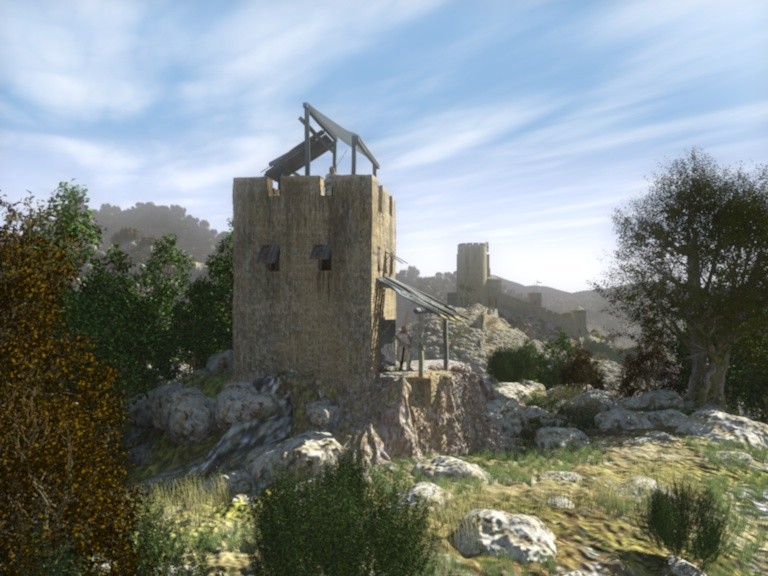 Main castle of the Teutonic Order in Palestine, Montfort Castle. Advance observation tower Trefile.