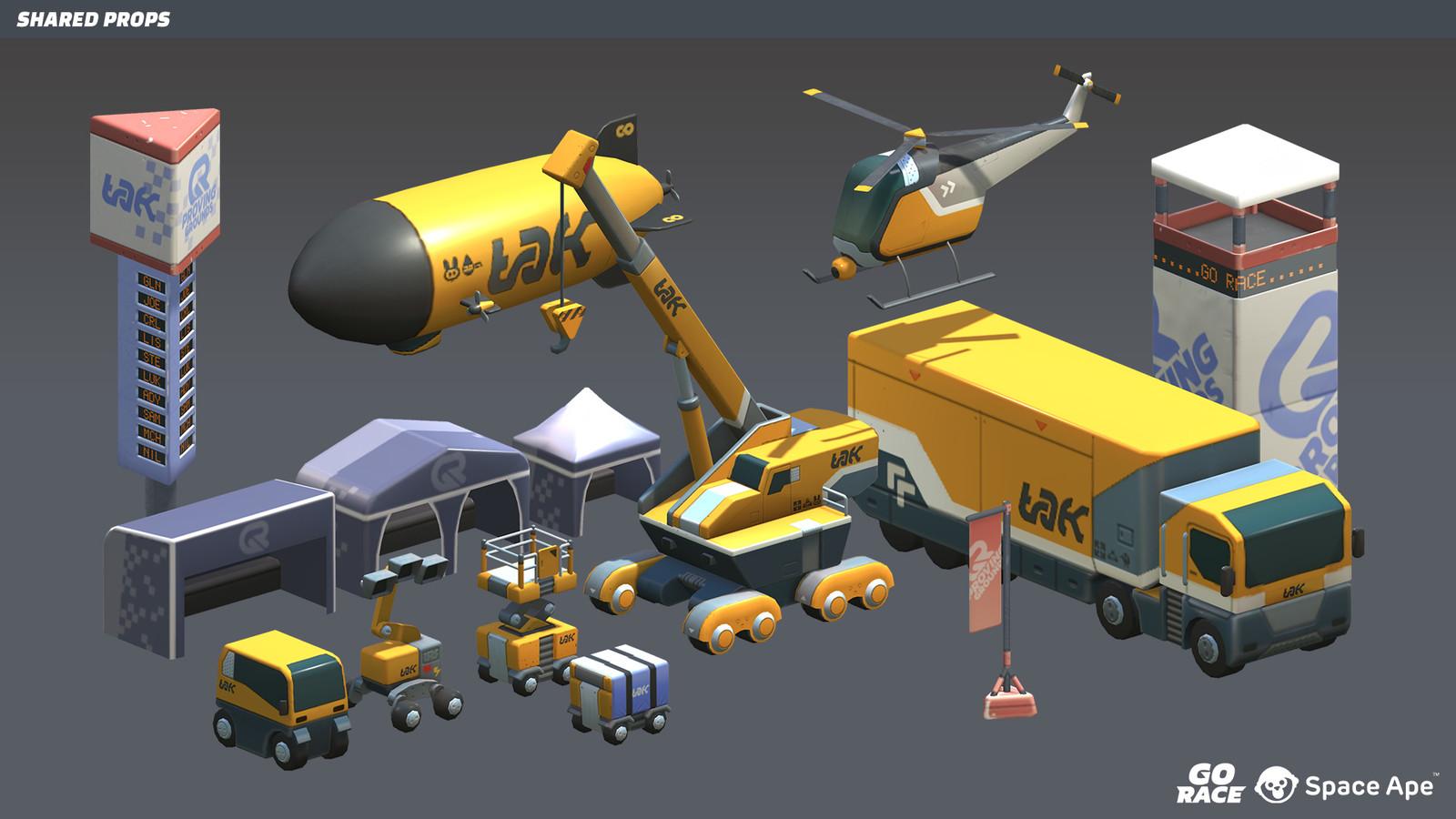 Assets modelled by Glen Fox