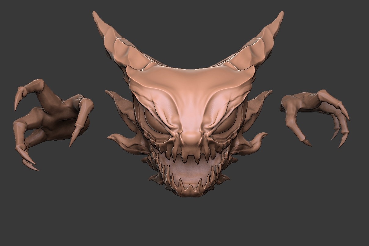 Zbrush model  / Geo Emitter