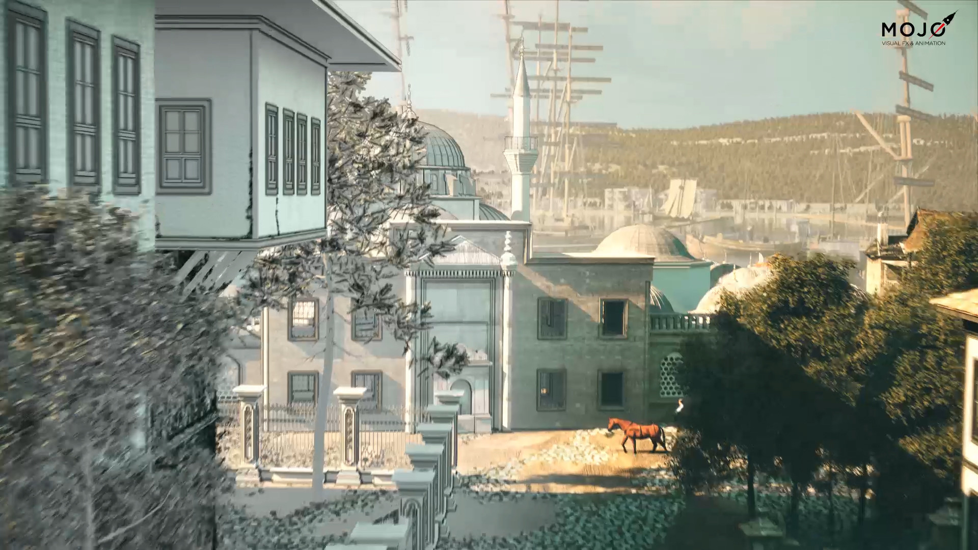 Artstation Old Istanbul Flythrough 3ds Max Vray Phoenix Fd Onur Alparslan