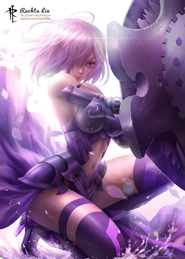 Artstation Mash Kyrielight Shielder Fate Grand Order