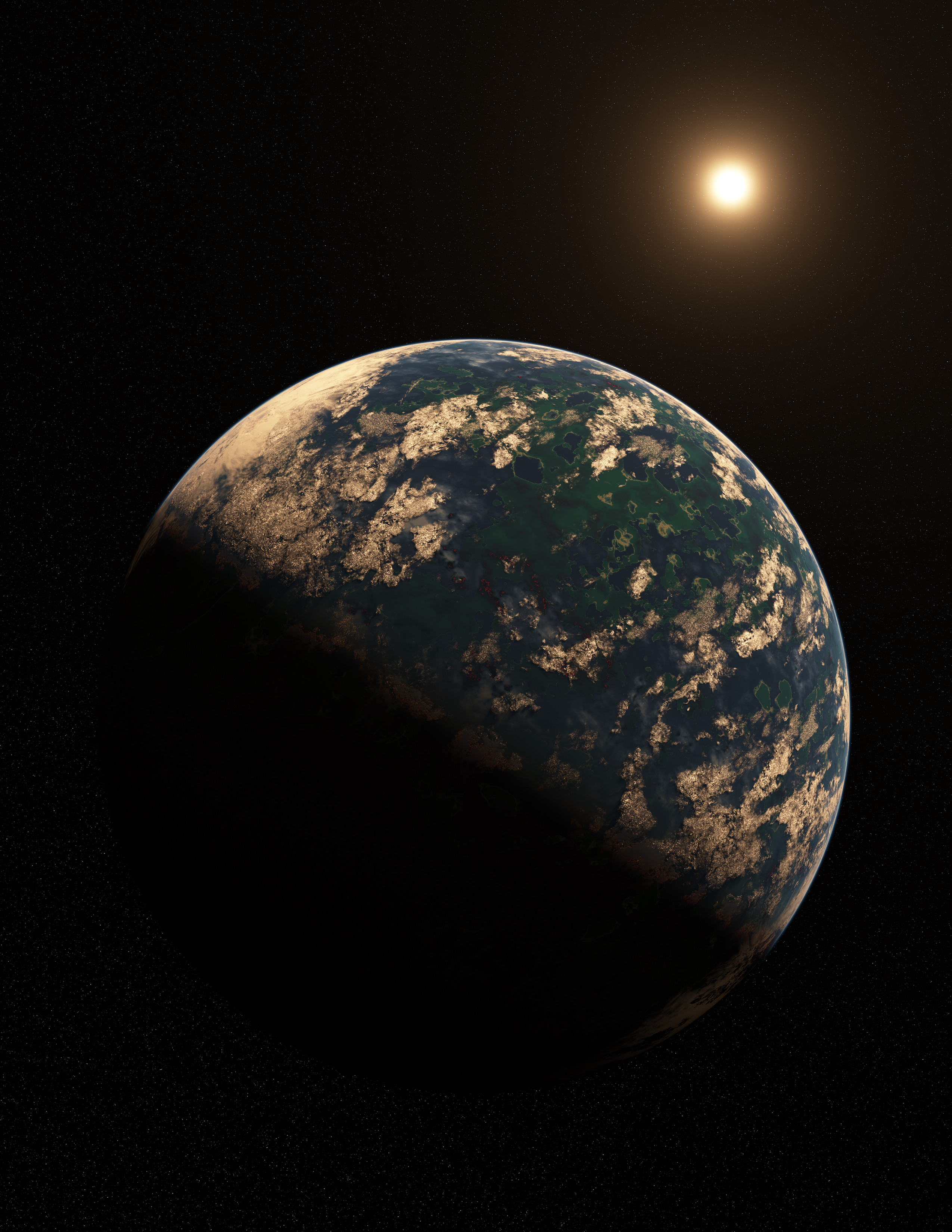 Kepler 186f - One of the more likely places life may exist outside our solar system. Learn more - https://en.wikipedia.org/wiki/Kepler-186f