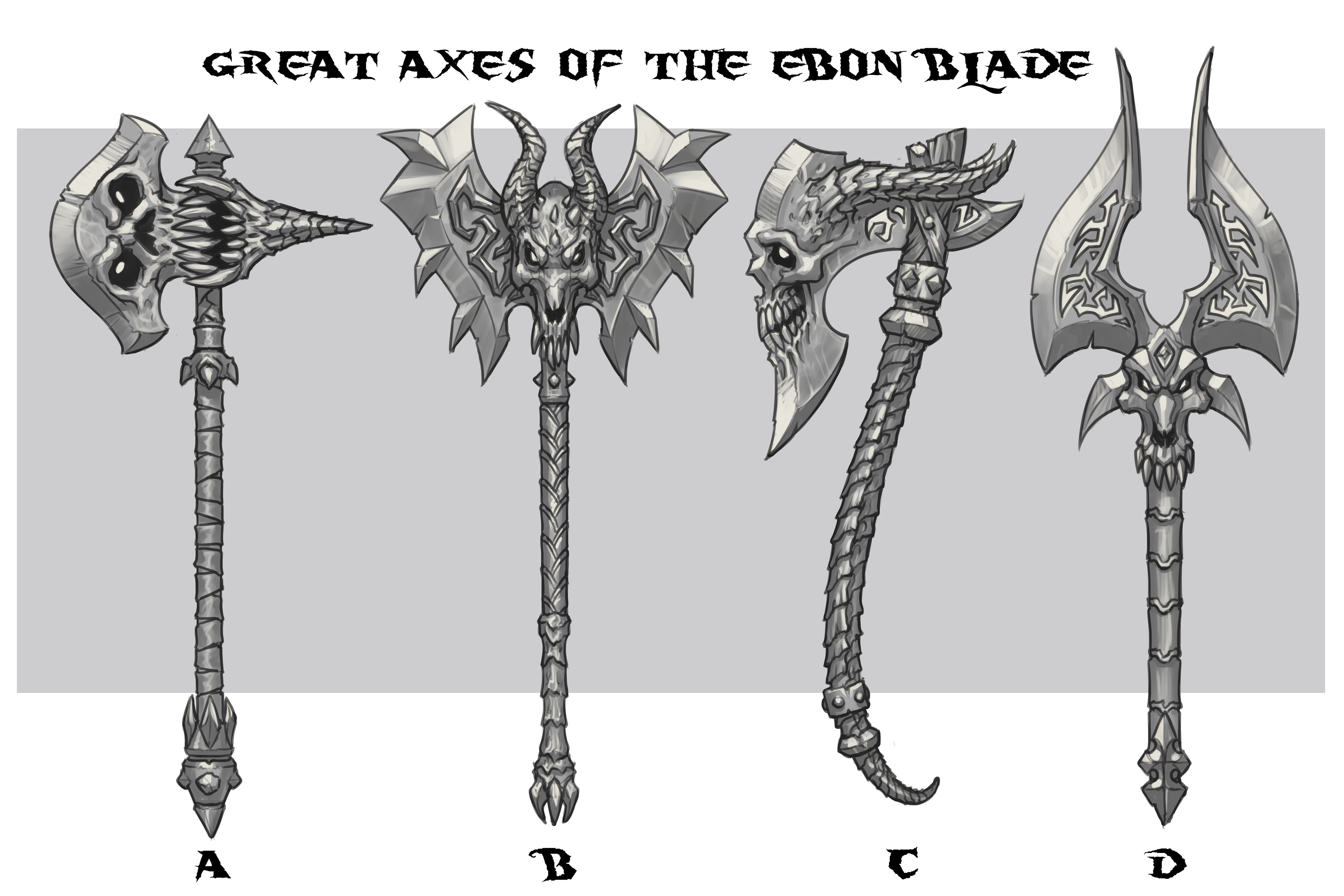 Two-handed axe concepts