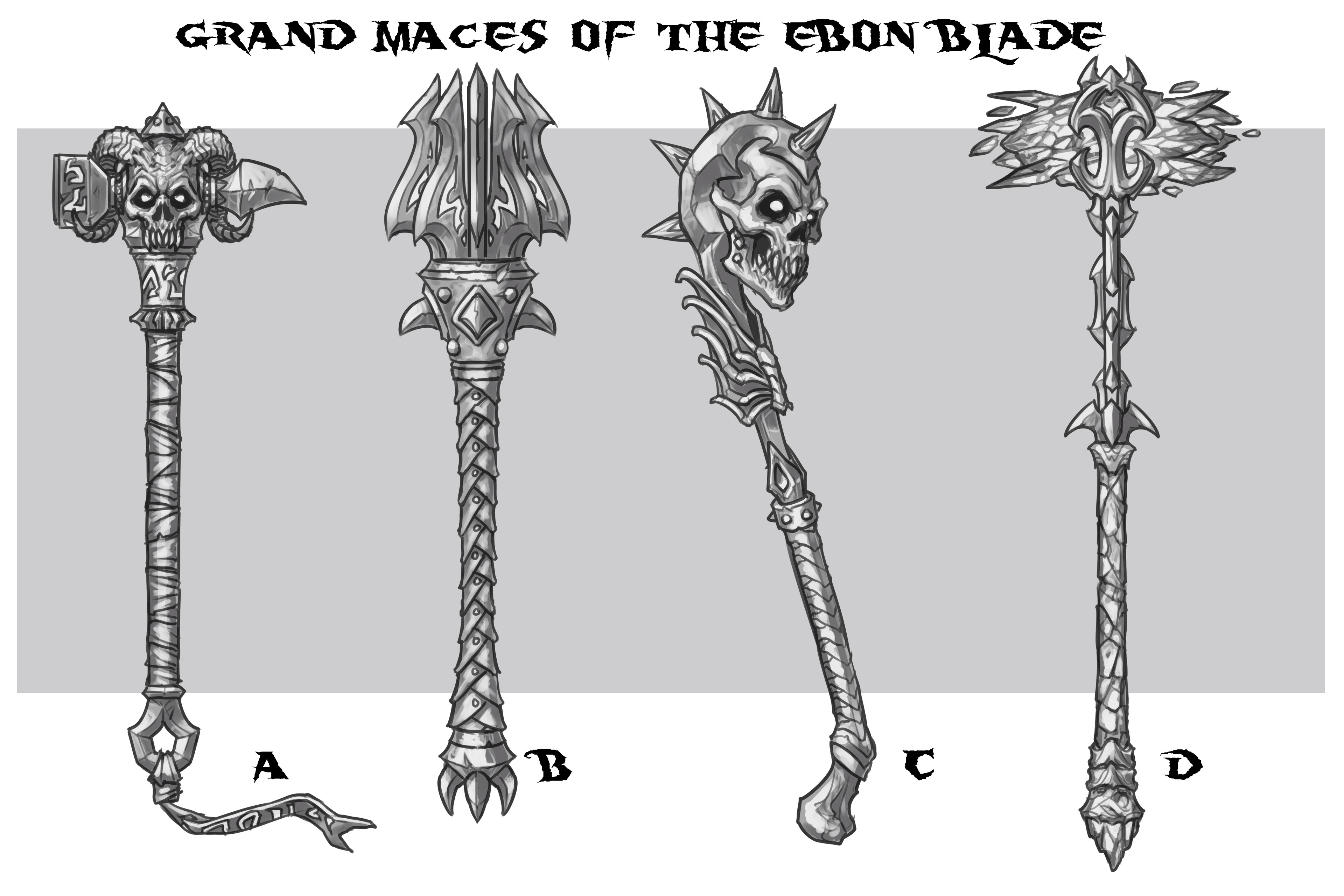 Two-handed mace concepts