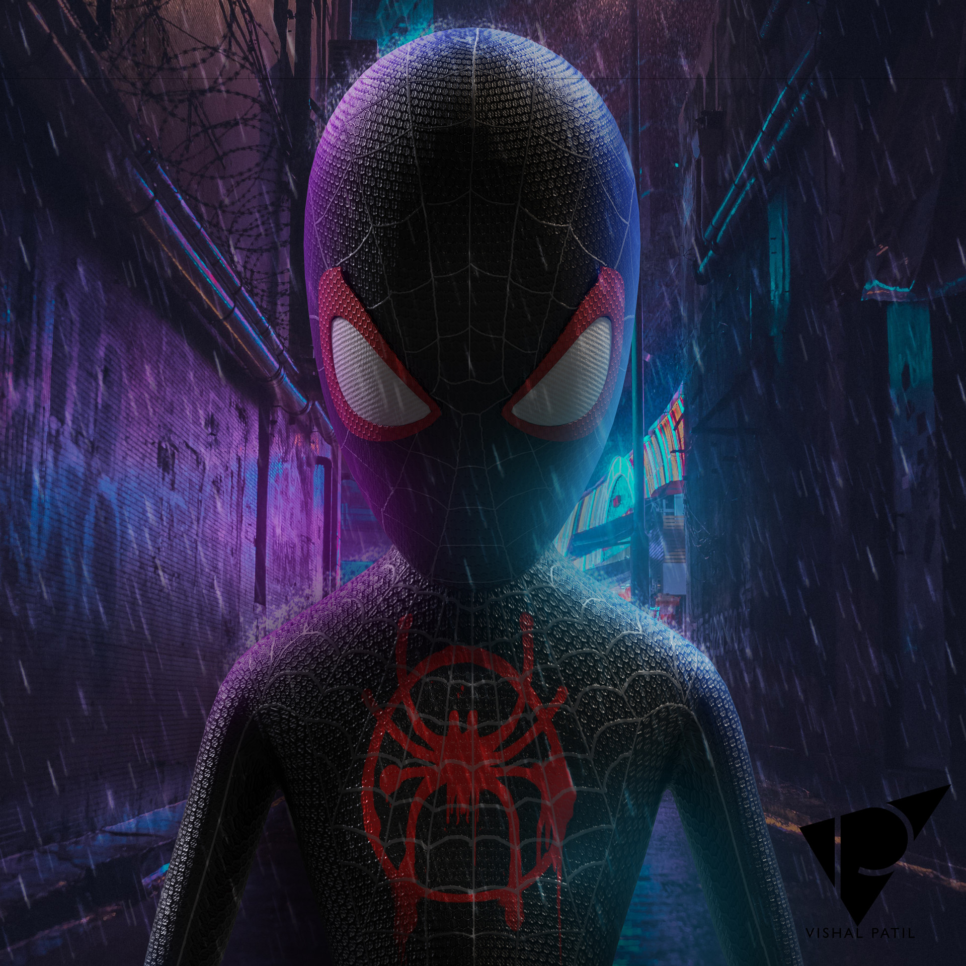 vishal patil - Spider-Man: Into the Spider-Verse=Miles Morales concept