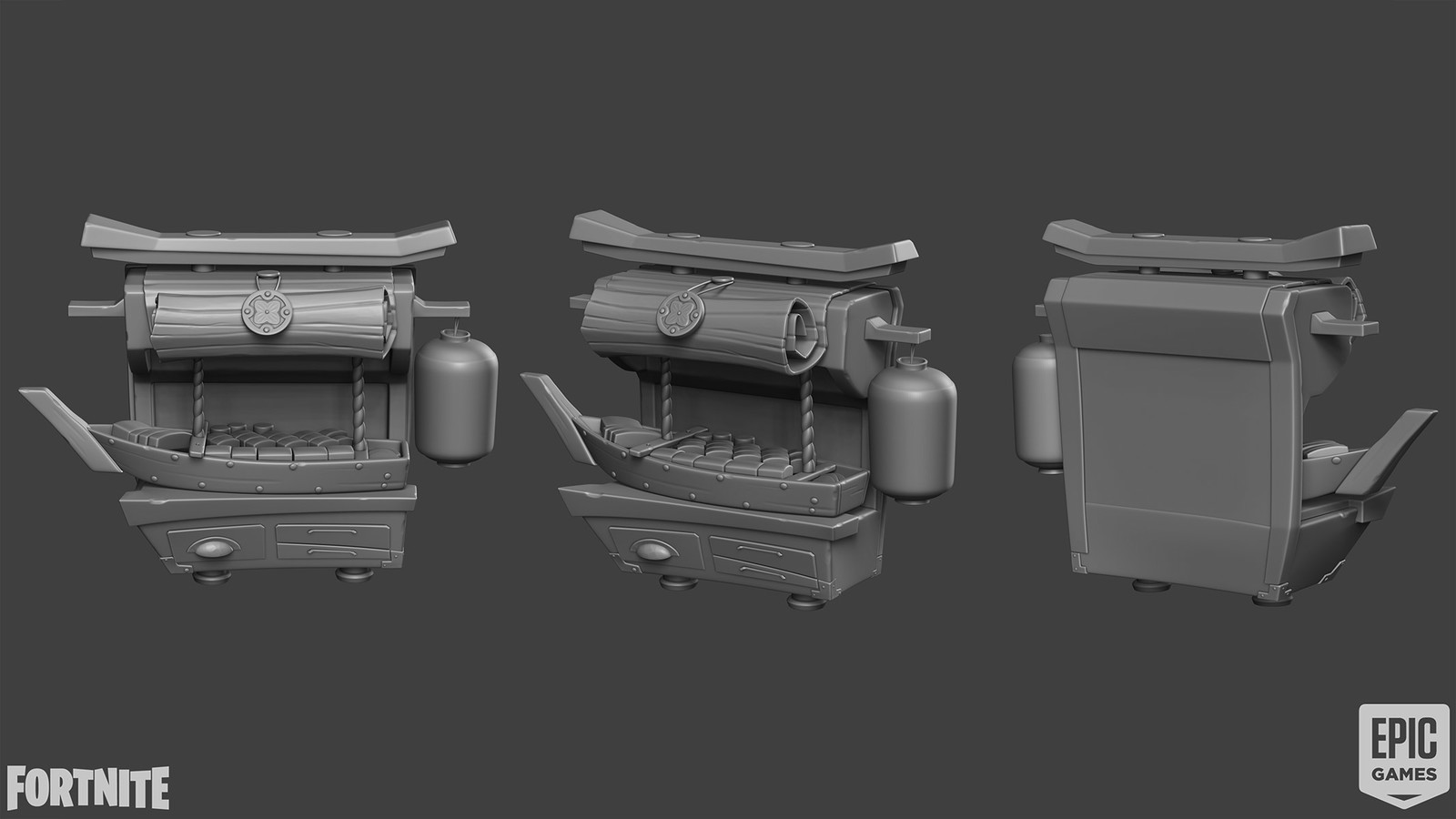 High poly model