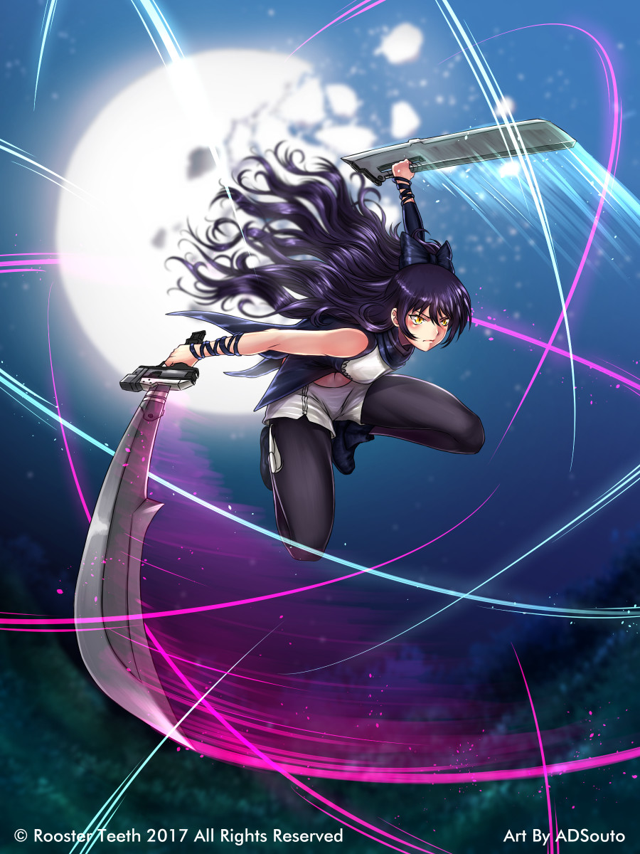 Artstation Rwby Combat Ready Blake Belladonna Cards