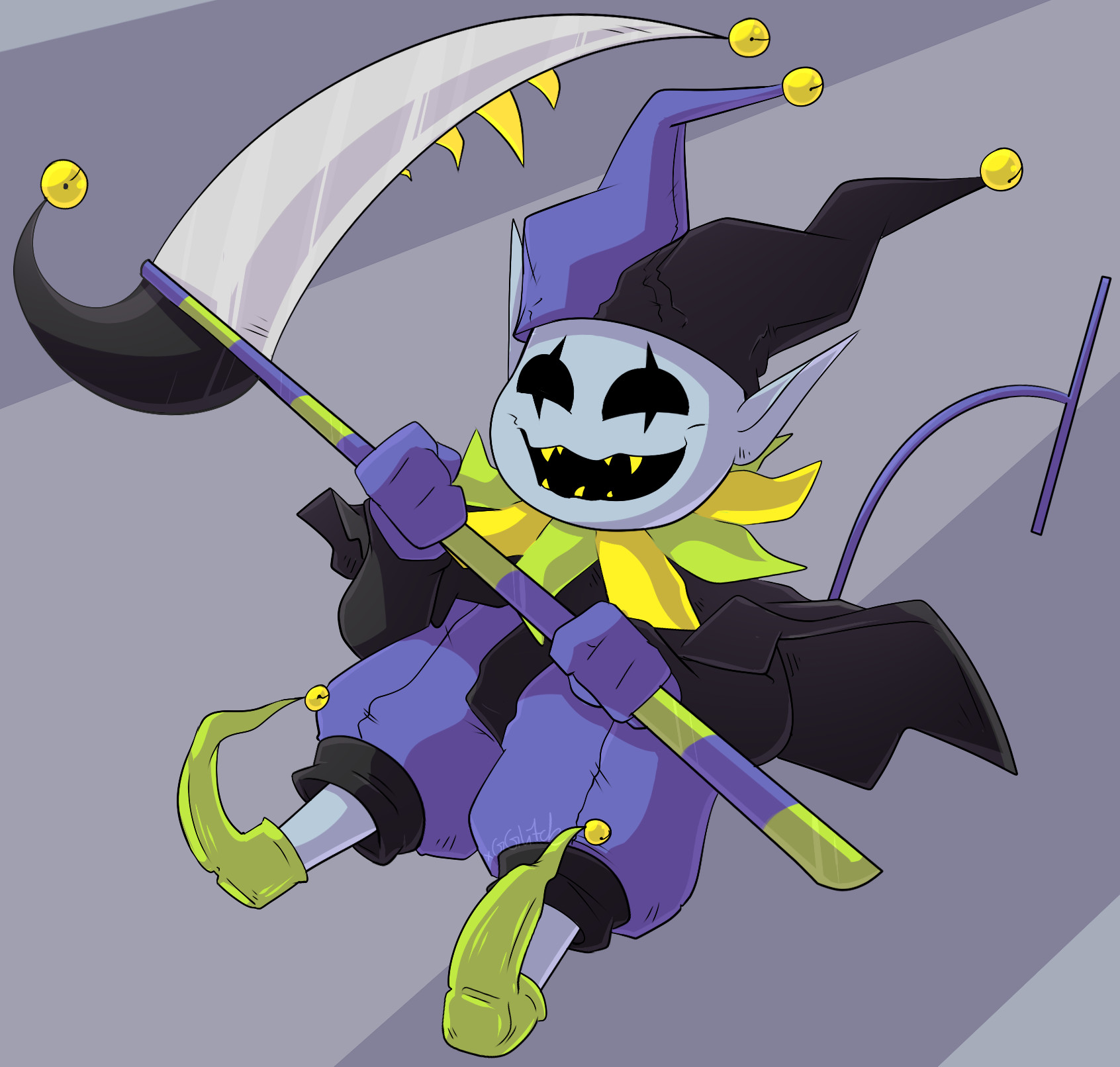 wallpapers Deltarune Characters Jevil artstation chaos chaos x gglitch