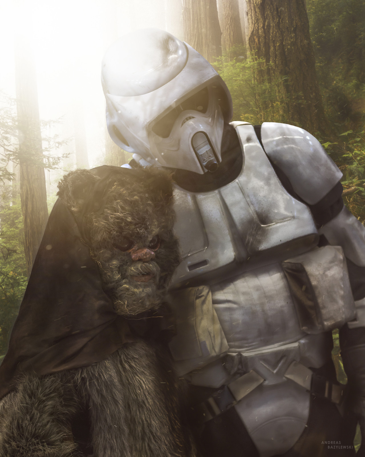 Scout Trooper and Ewok (final result)
