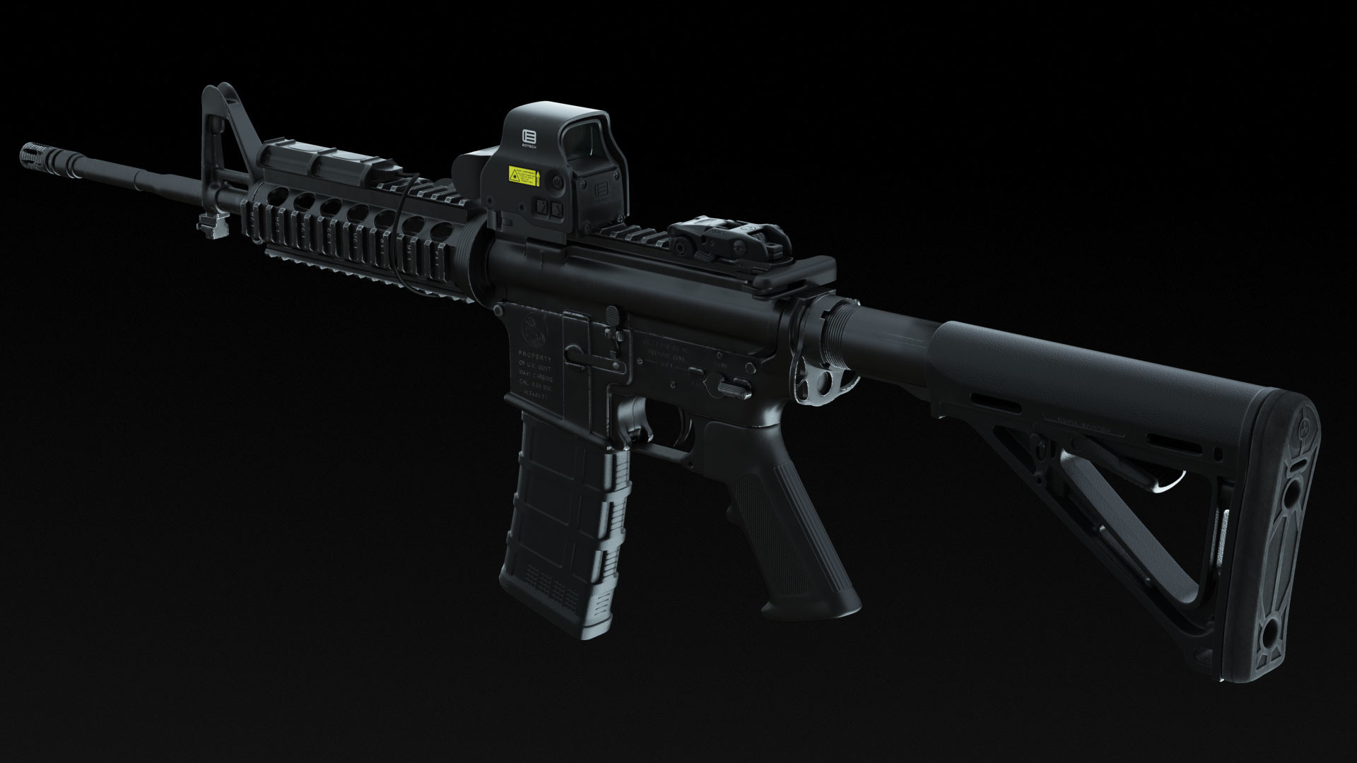 muen - M4 /EOtech MAGPUL SUREFIRE (high poly)