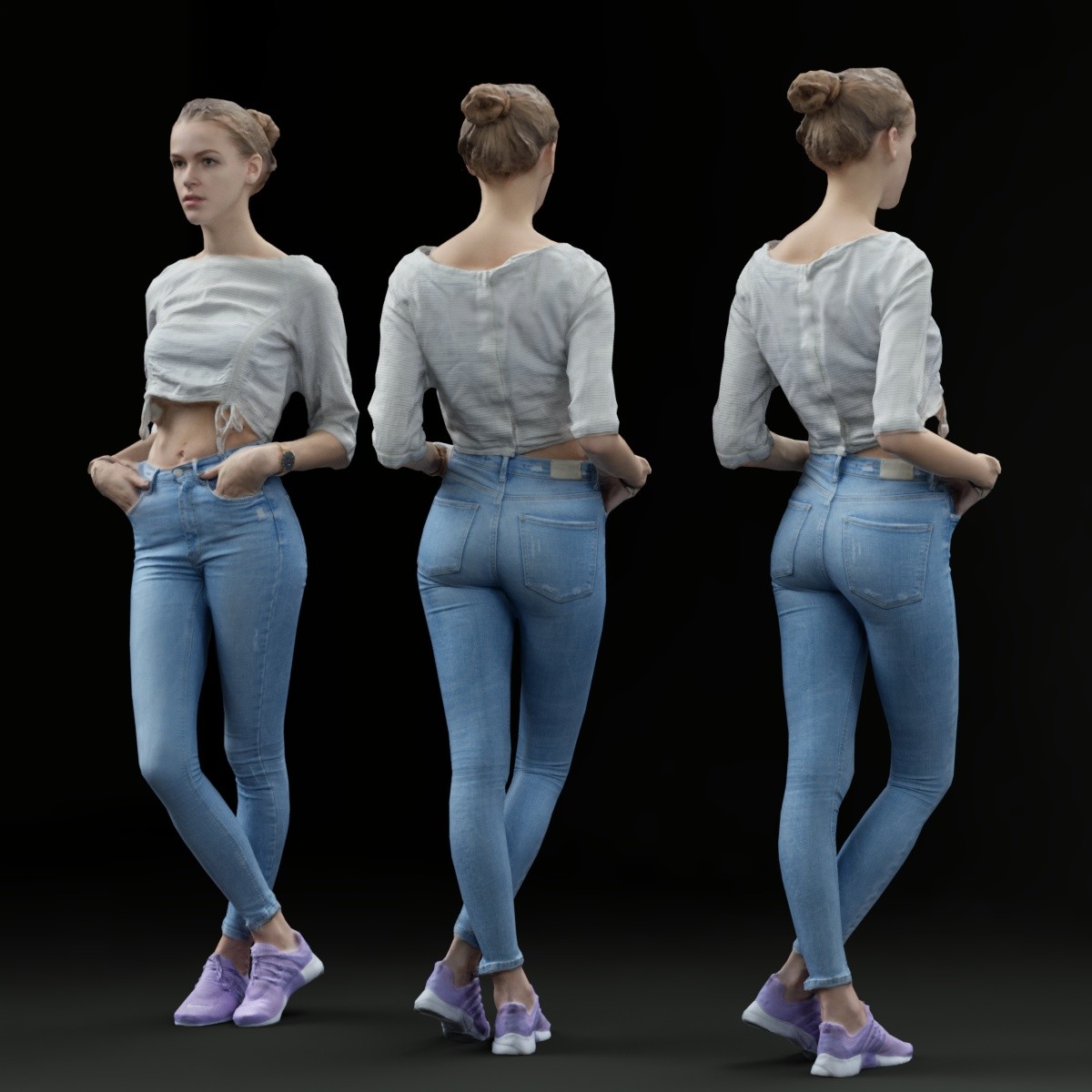 Jeans girl in Yahoo fait