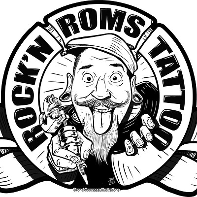 Ronald bousseau enseigne roms fond blanc